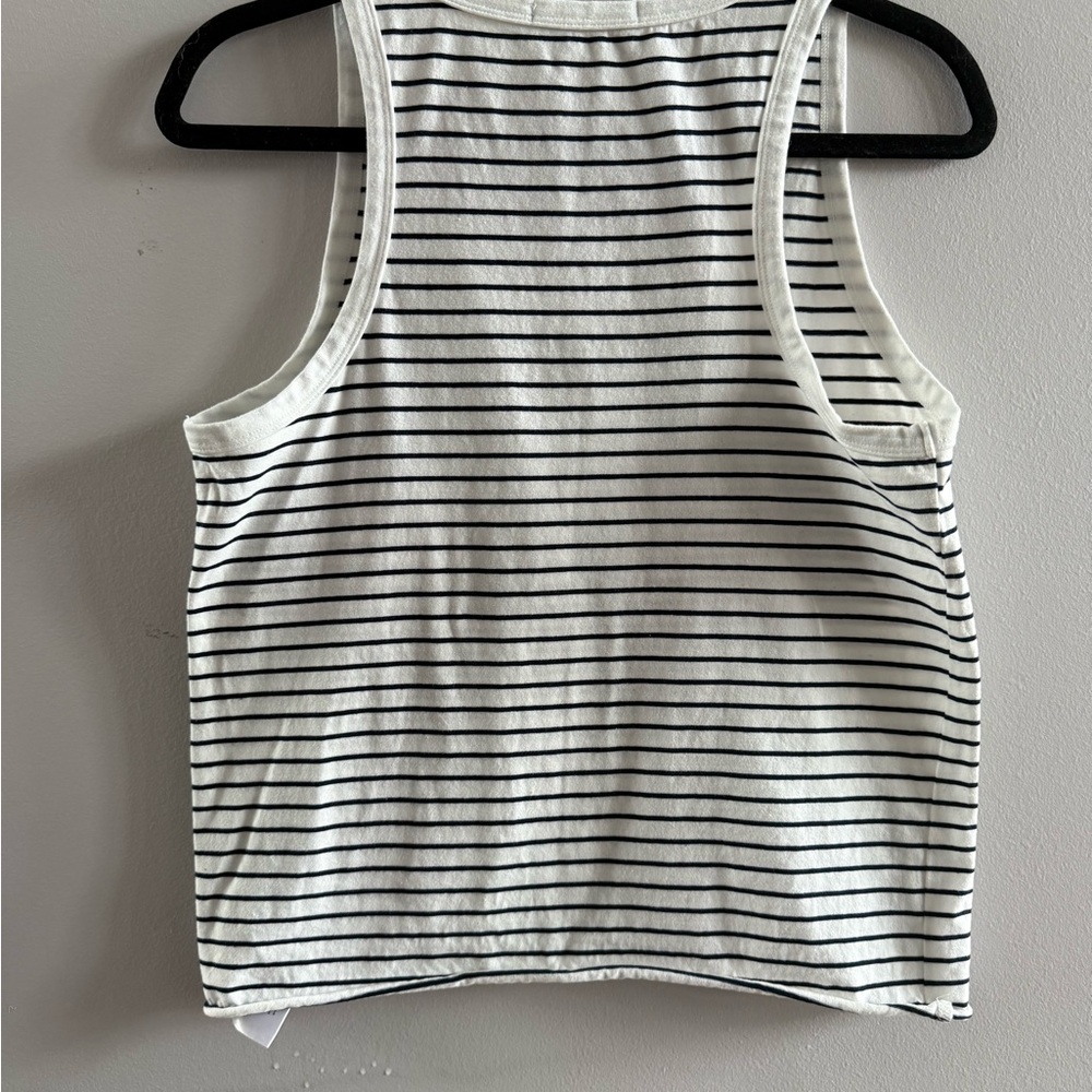 Prada Black and White Striped Tank Top - Picture 2 of 10